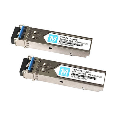 Stabiele netwerkverbinding 2.5G Duplex 40km SMF Glasvezelmodul Pluggable SFP Transceiver met 1310nm LC Connector DDM