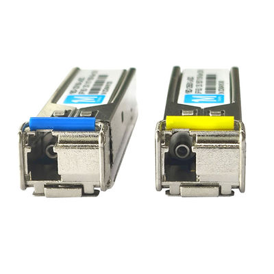 SMF-vezeltype 2.5G BIDI 20km 1310nm/1550nm LC-connector DDM WDM Simplex optische module Transceiver SFP-module