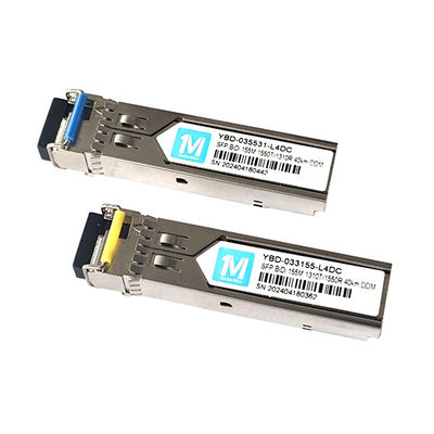 155M BIDI LC Connector DDM WDM Simplex optische module Transceiver SFP-module voor een transmissieafstand van 40 km op SMF-vezel