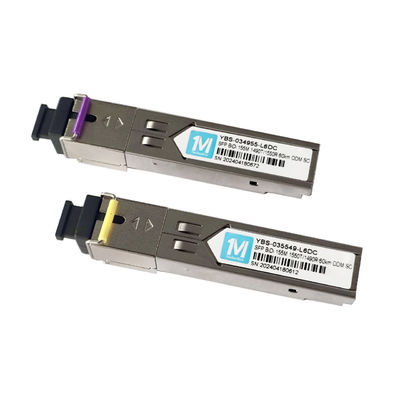 3.3V 155M BIDI 60km 1490nm/1550nmn SC Connector DDM WDM Simplex Optische module Transceiver SFP-module met netwerk SDK