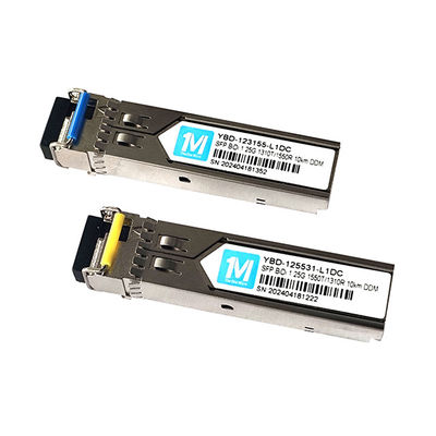 FTTX 1.25G BIDI 10km 1310nm/1550nm LC Connector DDM WDM Simplex optische module Transceiver SFP-module voor 4g-netwerk