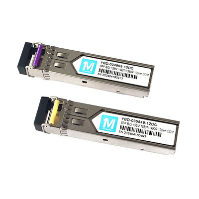 3.3V glasvezeltransceivers 155M BIDI 120km 1490nm/1550nm LC connector DDM WDM Simplex optische module Transceiver SFP module