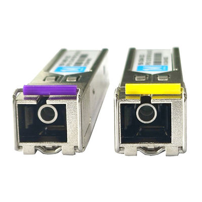155M BIDI 120km 1490nm/1550nm SC Connector DDM WDM Simplex Glasvezel Transceiver SFP-module met DDM- en WDM-functies