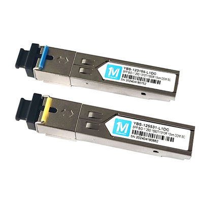 1.25G BIDI SC 10km 1310nm/1550nm DDM WDM Simplex optische module Transceiver SFP-module voor verbeterde netwerkprestaties