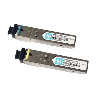 Glasvezeltype SMF 155M BIDI 10km 1310nm/1550nm SC Connector DDM WDM Simplex Optical Module Transceiver SFP voor FTTX Netwerken