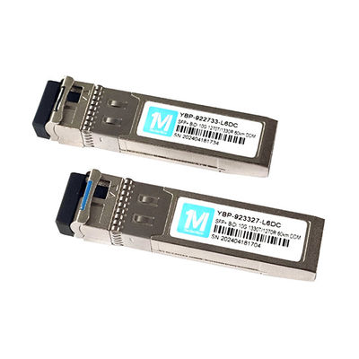 1.25G Gegevenssnelheid Glasvezeltransceivers SFP 155M BIDI 60km 1310nm/1550nmn LC Connector DDM WDM Simplex Optische module