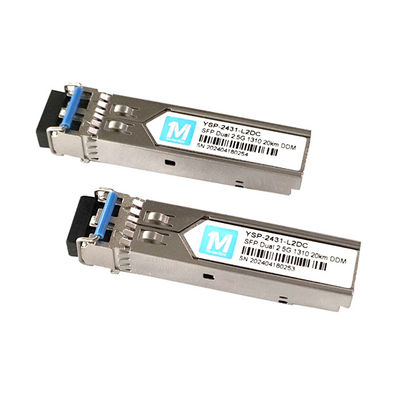 3.3V Duplex 10km 1310nm LC Connector DDM 2500BASE SMF Glasvezelmodule Inplugbare SFP Transceiver Inplugbare interface