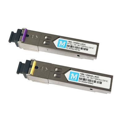 1.25G BIDI 60km 1490nm/1550nmn SC Connector DDM WDM Simplex Optische Module Transceiver SFP Module Glasvezel Type SMF