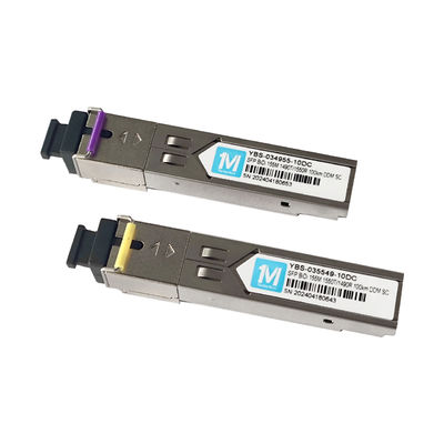 Netwerk 155M BIDI 100km WDM SC Connector DDM Simplex Optische module Transceiver SFP-module met golflengte 1490nm/1550nm
