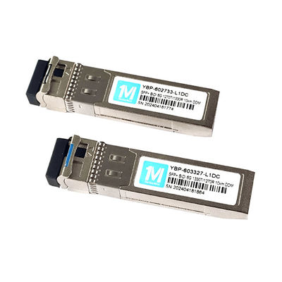 Single Mode Fiber 6G SFP BIDI 10km 1270nm/1330nm WDM LC Connector DDM Optische Transceiver met snelle gegevensoverdracht