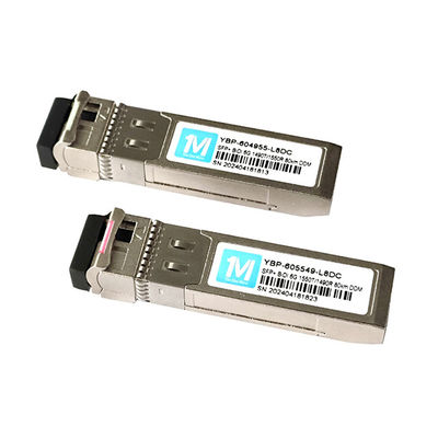 6G SFP BIDI 80km 1490nm/1550nm WDM LC Connector DDM Optische Transceiver met snel glasvezel netwerk