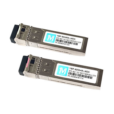 10G SFP BIDI 80km 1490nm/1550nm WDM LC Connector DDM Optische Transceiver voor bandbreedte Data Center toepassingen