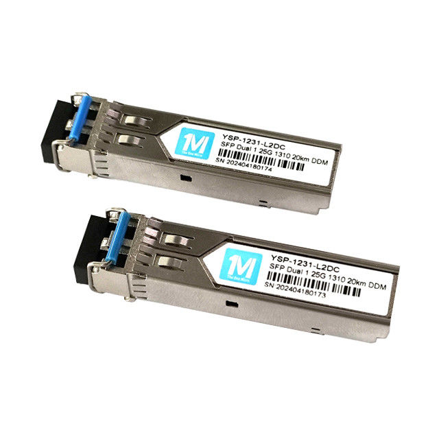 1.25G Duplex 20km 1310nm LC Connector 1000BASE SMF Fiber Optic Module Pluggable SFP Transceiver met DDMI implementatie