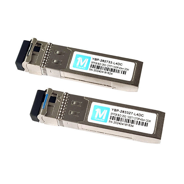 25G SFP28 BIDI WDM-vezeloptische module 40km 1270nm/1330nm LC-connector SFP-transceiver voor langeafstandstransmissie