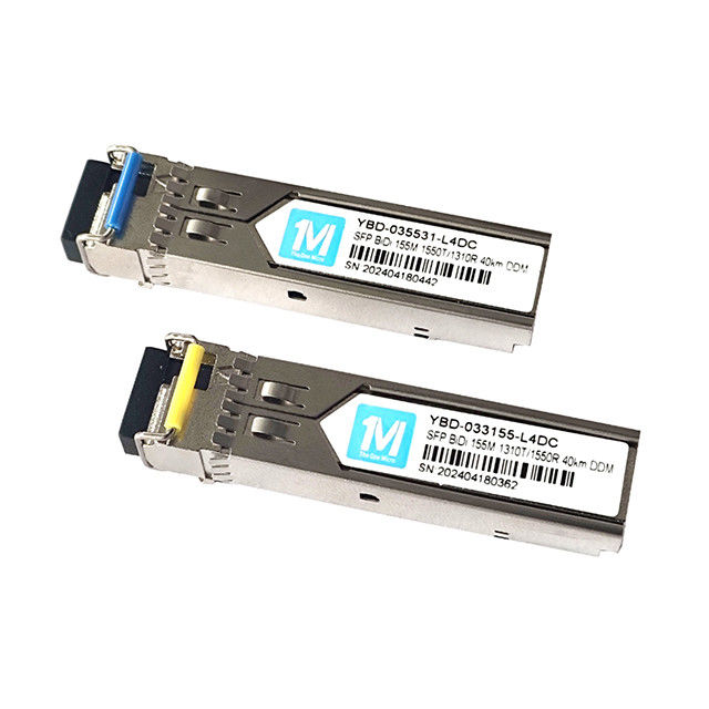 155M BIDI LC Connector DDM WDM Simplex optische module Transceiver SFP-module voor een transmissieafstand van 40 km op SMF-vezel