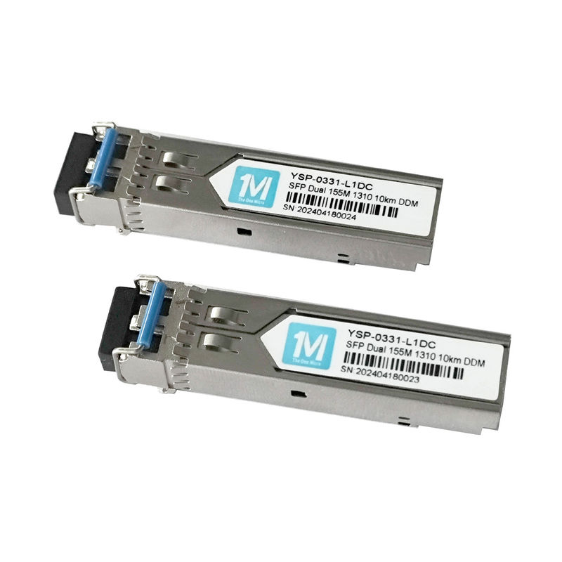 155M Duplex 10km 1310nm LC Connector DDM 100BASE SMF Glasvezel Module Pluggable SFP Transceiver