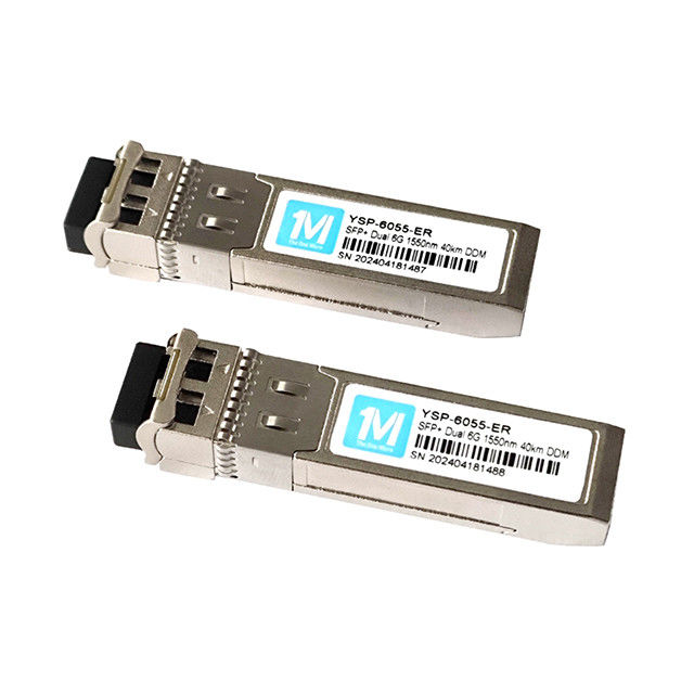 DDMI-aangedreven 6G SFP-optische module voor gegevensoverdracht over lange afstand tot 40 km