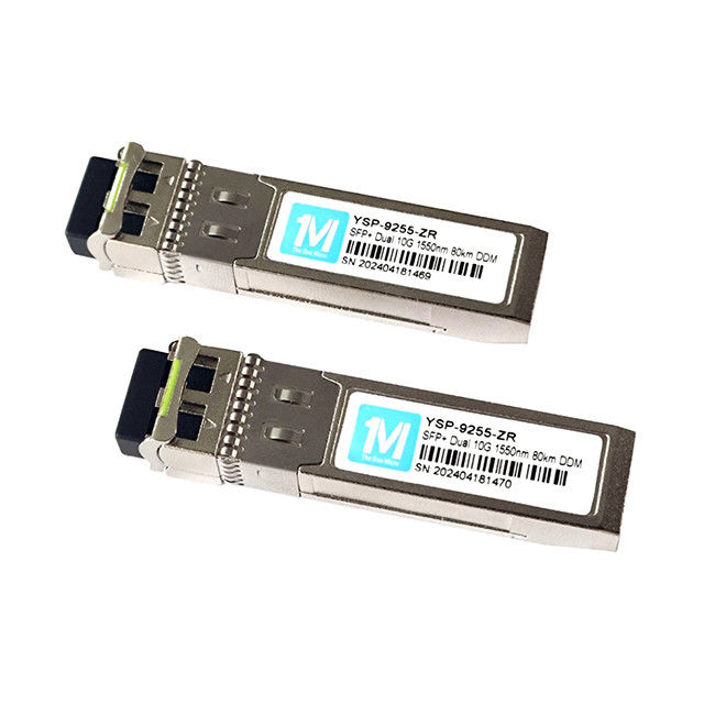 10G SFP Duplex LC 80km 1550nm LC DDM SMF 10GB Optische module Enkelmodus SFP-module SFP 10G ZR 1550nm golflengte