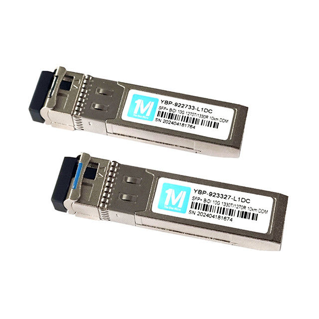 10G SFP BIDI LC Interface DDMI Optische Transceiver 10km 1270nm/1330nm WDM LC Connector 10G LR Single Mode Fiber Module